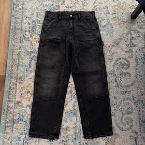 Zara Men's Distressed Black Jeans